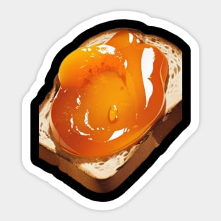 Apricot Kawaii Vintage Since Sandwich Yummy Sweet Toast Bread Loaf Sticker